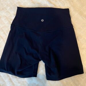 LULULEMON Align High Rise Biker Short in Navy Size 6